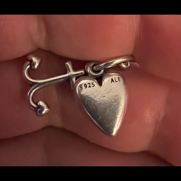 Pandora Heart/Anchor/Cross Charm - Picture 3 of 4